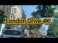 London 4K Clapham Common to Mitcham sunny day drive|London30c