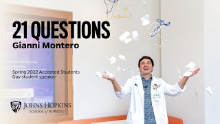 21 Questions with Gianni Montero, MSN (Entry Into Nursing) student