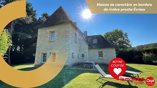 À VENDRE - Maison de caractère avec dépendance en bordure de rivière