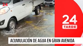 Sistema frontal: agua acumulada genera molestias en la Gran Avenida | 24 Horas TVN Chile