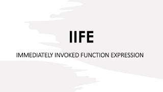 IIFE - Immediately Invoked Function Expression | JavaScript Interview Questions
