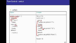 java 5, Flow control