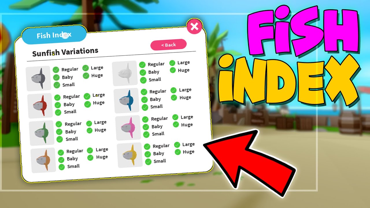 FASTEST Way To Complete Your *FISH INDEX*!? In Fishing Simulator ...