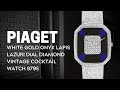 Piaget White Gold Onyx Lapis Lazuri Dial Diamond Vintage Cocktail Watch 9795 | SwissWatchExpo