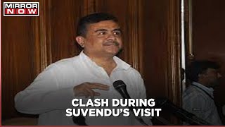 BJP leader Suvendu Adhikari visits Nandigram; clashes broke out