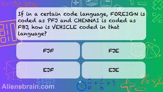 Crack the Code! Letter Coding Quiz | Coding-Decoding