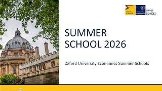 Webinar - Summer School in Economics 2026