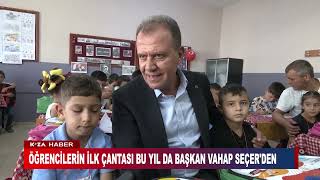 ÖĞRENCİLERİN İLK ÇANTASI BU YIL DA BAŞKAN VAHAP SEÇER'DEN