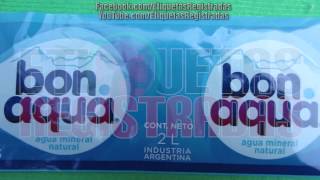 [ETIQUETA] ARGENTINA | BEBIDAS | AGUA MINERAL |  COCA COLA |  BONAQUA | 2016