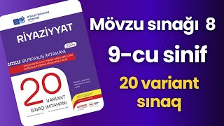 DİM Mövzu sınağı 8 | 20 variant sınaq ( 9-cu sinif )