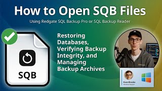 How to Open SQB Files (Redgate SQL Backup Pro or SQL Backup Reader)