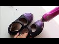 decorating shoes with shimmer paint by fabrika decoru