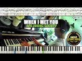 ♪ When I Met You - APO/ Piano Cover Instrumental Tutorial Guide