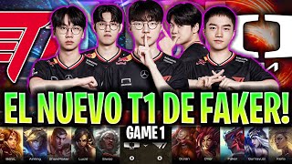 ASÍ JUEGA EL NUEVO T1 DE FAKER Y DORAN!😱 | T1 vs DK Game 1 LCK Cup 2025 CASTEO EN ESPAÑOL