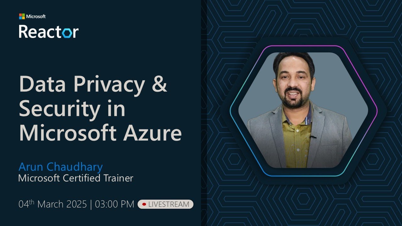 Data Privacy Security In Microsoft Azure Youtube
