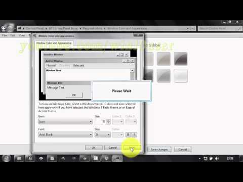 Windows 7 Tips : How to change icon Font, and font Size Windows 7 Tips : How to change icon Font, and font Size