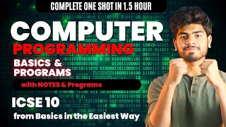 Class 10th Programming One Shot (From Basics) | Computer Application One Shot | ICSE Class 10