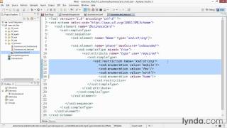 42 Defining a schema for our BusinessCard XML file