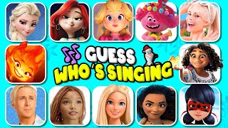 Guess Who's Singing 🎤🎙️🎶| Disney Song | Barbie, Moana, Elsa,Mirabel,Arile,Trolls