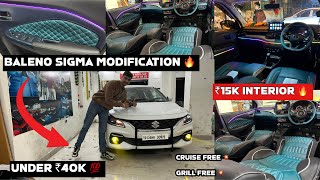 Baleno Sigma Modification ✅Base To Top 💯Cruise Free 💥Baleno Modified ✅Baleno Sigma modified ✅