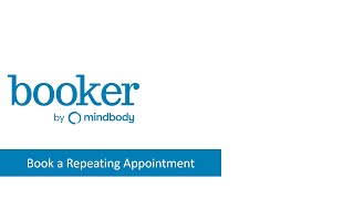 Book a Repeating Appointment