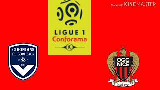 FC Girondins de Bordeaux vs OGC Nice 11 ème Journée de Ligue 1 Conforama Saison 2018/2019