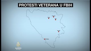 Završeni protesti veterana iz Federacije BiH