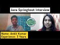 Java Spring Boot 3 Years Experience Interview