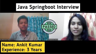 Java Spring Boot 3 Years Experience Interview