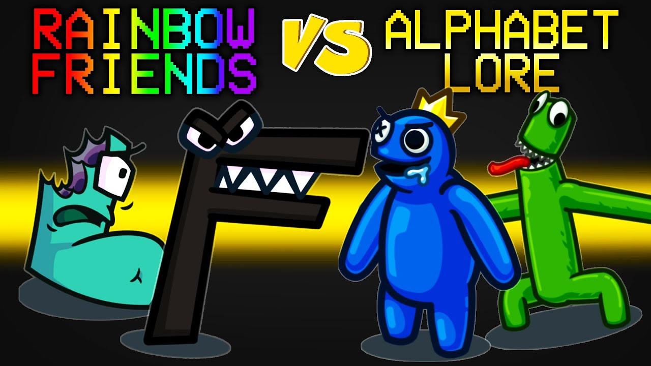 Rainbow Friends VS Alphabet Lore In Among Us MOD! - YouTube