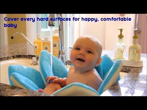 Baby Bath time ♥ Cute Baby Flower Bath Mat Sink Sponge Seat Baby Bath time ♥ Cute Baby Flower Bath Mat Sink Sponge Seat