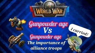 DomiNations level 61 gunpowder age two off VS 118 gunpowder age two defense #dominations