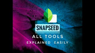 SNAPSEED Complete Tutorial - All Tools Explained in English | Android | iPhone