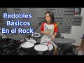 Redobles de Bateria estilo Basico ROCK parte 1 - Ricardo Caldas