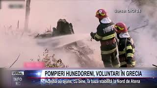 POMPIERI HUNEDORENI, VOLUNTARI ÎN GRECIA