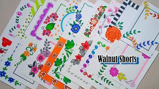 20 BEAUTIFUL BORDER DESIGNS/PROJECT WORK DESIGNS/A4 SHEET/FILE/FRONT PAGE DESIGN FOR SCHOOL PROJECT