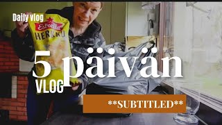 Älä syö 💩🫢 | Viiden päivän arkivlogi 📽 I  **SUBTITLED DAILY VLOG** 🇫🇮🌍