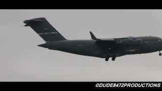 2 USAF C-17 Globemasters Approaching NAS North Island ᴴᴰ