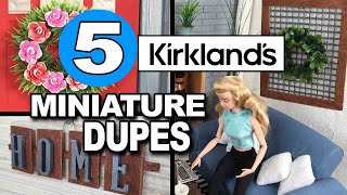 Kirkland's Home Decor Dupes in Miniature Hacks