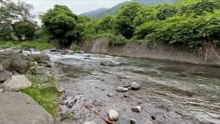 道志川鮎釣り－谷相郷キャンプ場前