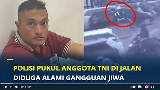 Sosok Polisi Viral Pukul Anggota TNI di Jalan Sudirman Palembang, Bripka Salmon Diduga Gangguan Jiwa