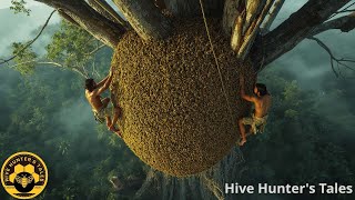 Giant Wild Honey Hunt: Discovering and Harvesting Wild Honey at Dangerous Heights
