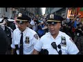 Clashes ARRESTS car SMASHED up as Thousands March for Palestine in NYC - MANHATTAN