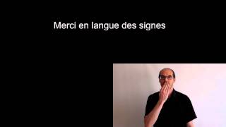 S'il te plaît, merci en langue des signes française