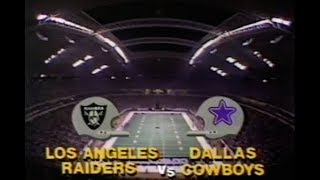 1983 Week 8 SNF - Raiders vs. Cowboys