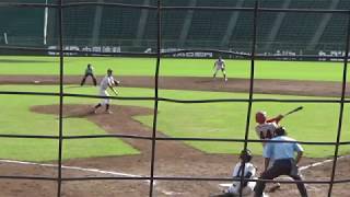 【二刀流・菅田大介君(奈良学園大)　本塁打】2017/10/8　和歌山大vs奈良学園大