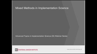 Mixed Methods in Implementation Science