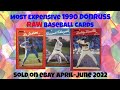 Most Expensive 1990 Donruss RAW Baseball Cards eBay Sales -- April-June 2022