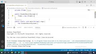 JFrame in Java Swing | Student Record System