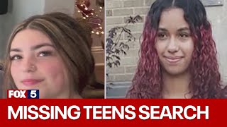 Search for missing teens
